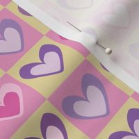 Valentine's Heart Checkered Pattern
