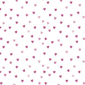 bright pink hearts