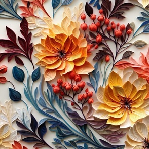Jumbo Floral Paper Pattern