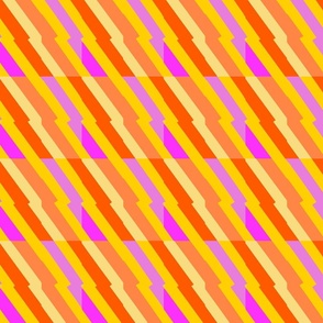 Hot candy geometric stripe