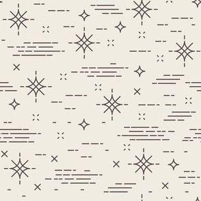 Beige stars pattern
