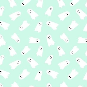 Friendly cute ghosts mint  XS 4.5