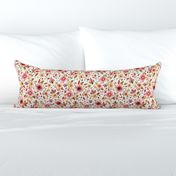 Autumn leaves floral White Ecru Small