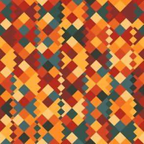 An abstract, geometric seamless pattern