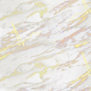 marble, white, gold veins, surrealism