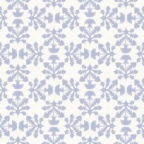  French Linen Dandelion Blue Mirror Pale 9