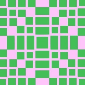 Green Pink Lines Mesh