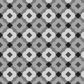 Geometric Pattern: Petala: Charcoal