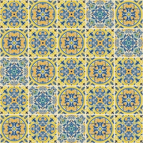 Italian Antique Mosaic Tiles Vector Seamless Pattern Mix V2 15