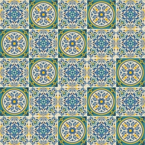 Italian Antique Mosaic Tiles Vector Seamless Pattern Mix V2 10