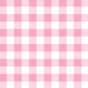 Classic Pink Gingham Plaid Checked Checkerboard Grand Millennial Preppy Small Scale PF131H