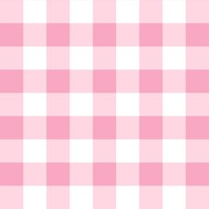 Classic Pink Gingham Plaid Checked Checkerboard Grand Millennial Preppy Picnic PF131H