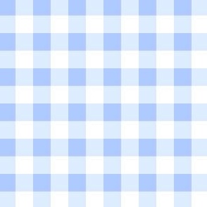 Tiny Classic Blue on Blue Gingham Plaid Checked Checkerboard Grand Millennial Preppy Blue and White picnic PF131D