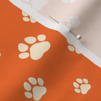 Paw Prints - Orange