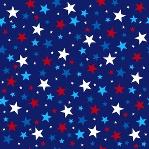 Patriotic Star Field - Dense