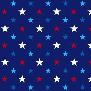 Patriotic Star Field - Straight (Non-Cotton Version)