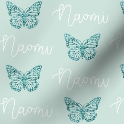 Naomi: Better Together Font + Aqua Butterflies