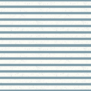 White and Blue Horizontal Nautical Stripes 
