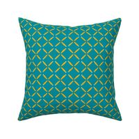 Carrot Crossing - teal blue - small