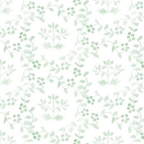 6" Green Block Print Repeat Pattern by PRetty Festive Design PF094E