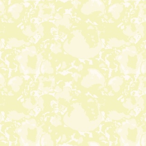 Modern Abstract Watercolor Splotches - Pastel Butter Yellow