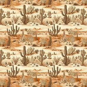 Desert Cactus Toile