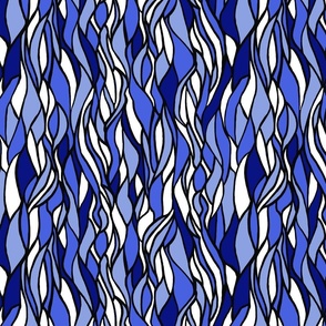 Desert Waves in Blue vertical waves