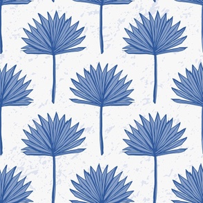 (L) Blue Blue Fan Palm on textured background, Wallpaper