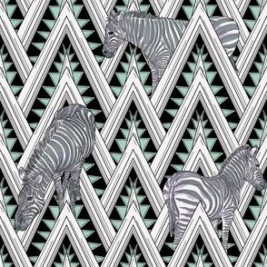 Art Deco Chrysler Print with Hidden Zebras