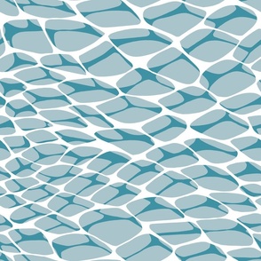 Water ripples netting trippy blue textured medium