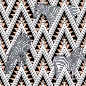 Art Deco Chrysler Print with Hidden Zebras