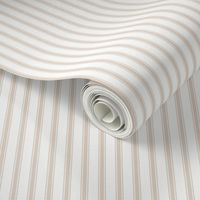 Ticking Stripe: Chestnut Beige & White Pillow Ticking