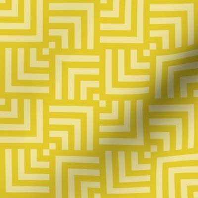 Small Scale Concentric Overlapping Squares 2 in Yellows