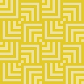 Small Scale Concentric Overlapping Squares 2 in Yellows