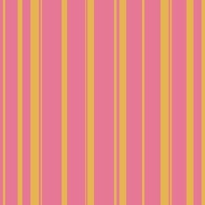 421. stripes orange and pink
