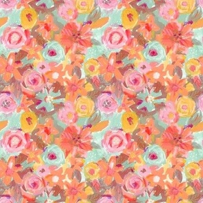 Flower Field Abstract (medium) - summer colors