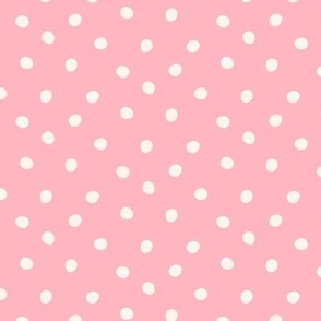 Chic Pink Polka Dots Pattern - Modern Minimalist Pastel Home Decor & Stylish Fashion Accessories Design