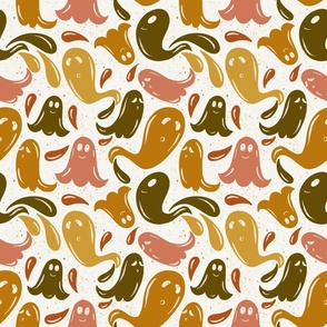 Little Cute Ghosts - fall colors- Golden Fall Days collection 