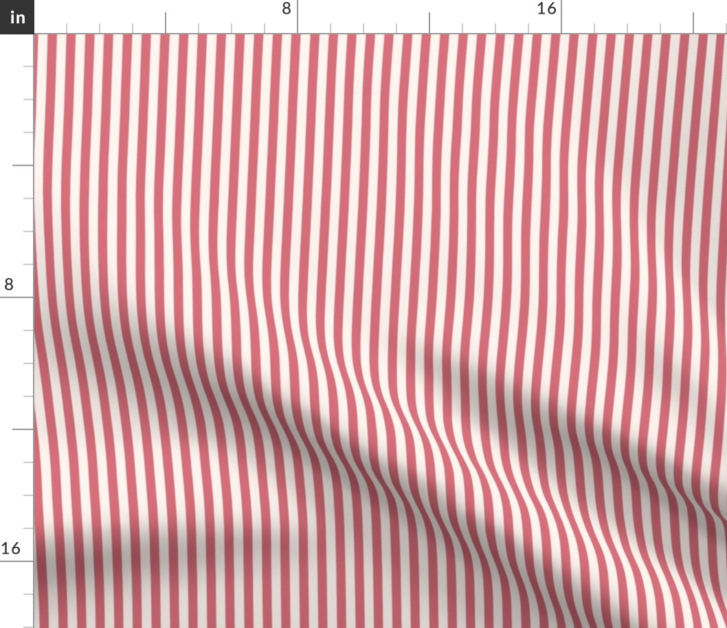  Strawberry Soda Pink and Cream Stripes - Sweet Rosy Hues for Playful Home Decor & Vibrant Fashion Statements