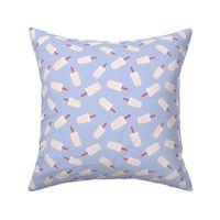 Chilled Lilac Dreams -  Popsicle Pattern on Misty Purple for Refreshing Summer Style
