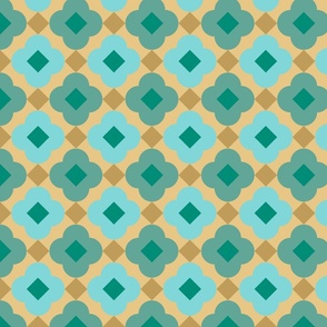 Geometric Pattern: Petala: Turquoise