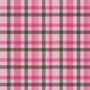 French Countryside Pink and Sage Plaid
