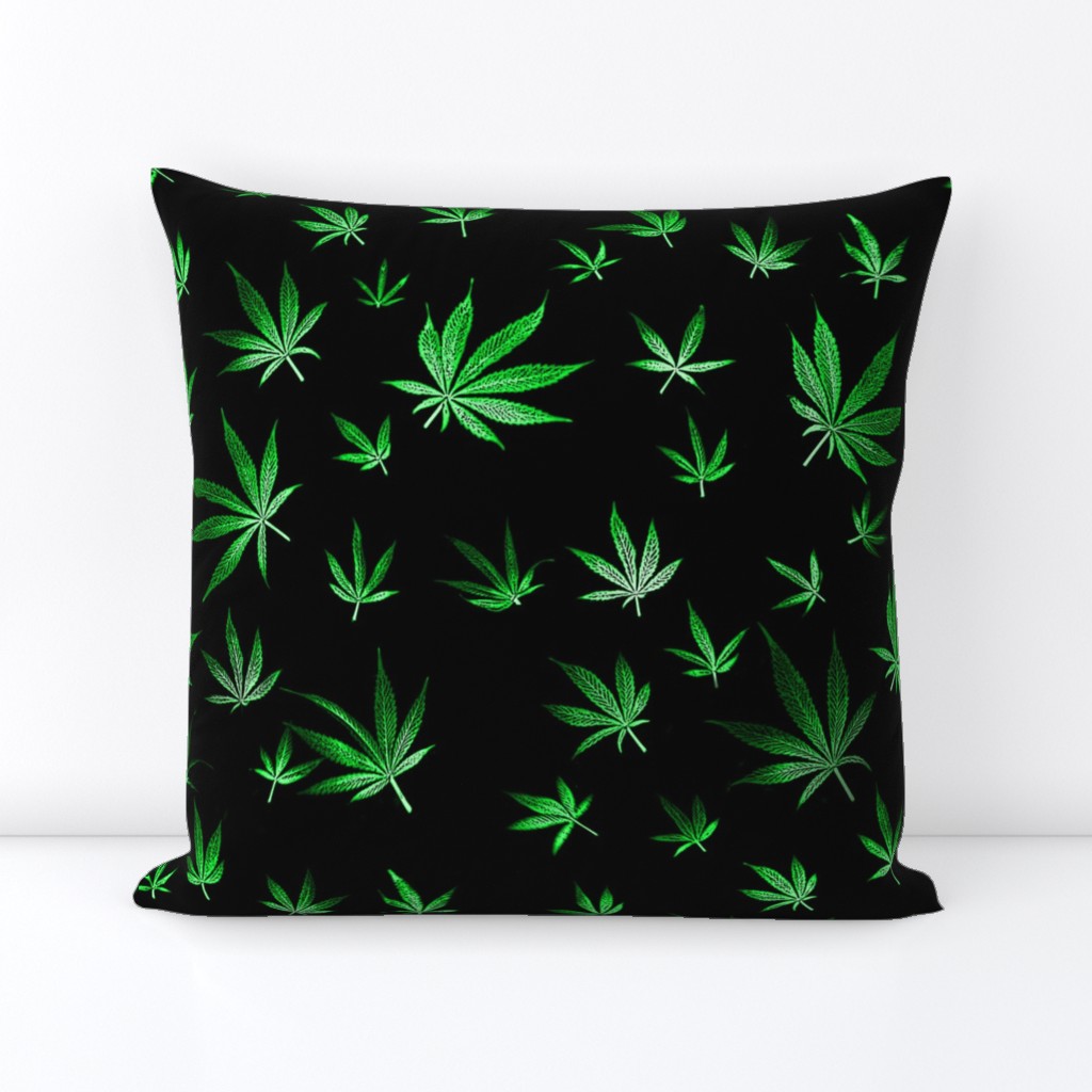 Green Marijuana Leaves