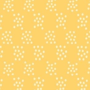 Wildflower Delight: Dotting the Meadow: A Playful Print in Yellow Extra Small