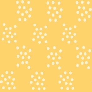 Wildflower Delight: Dotting the Meadow: A Playful Print in Yellow 