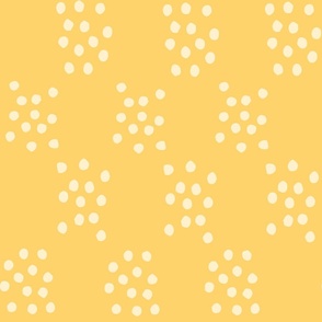 Wildflower Delight: Dotting the Meadow: A Playful Print in Yellow Large