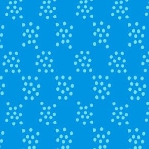 Wildflower Delight: Dotting the Meadow: A Playful Print in Blue Extra Small