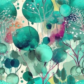 Watercolor Wonderland Woods 