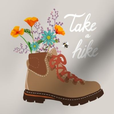 Take a Hike 8” Panel for Swatch Size, Grey