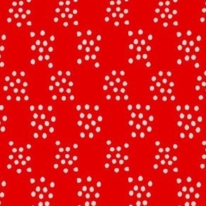 Wildflower Delight: Dotting the Meadow: A Playful Print in Red Extra Small